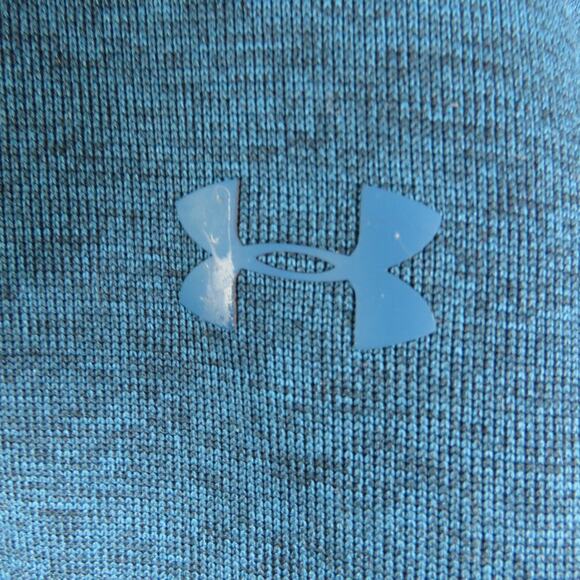 Under Armour Mens Blue Storm 1/2 Zip Pullover Golf Fleece Sweater Medium Teal - Picture 6 of 8